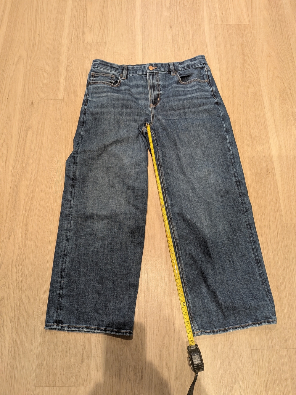 American Eagle Women's Curvy Stove-pipe Jeans - Blue